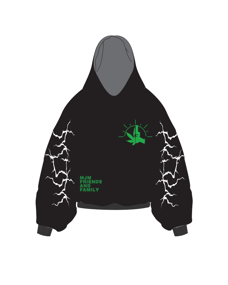 MJM F&F OVERSIZED REFLECTIVE HOODIE