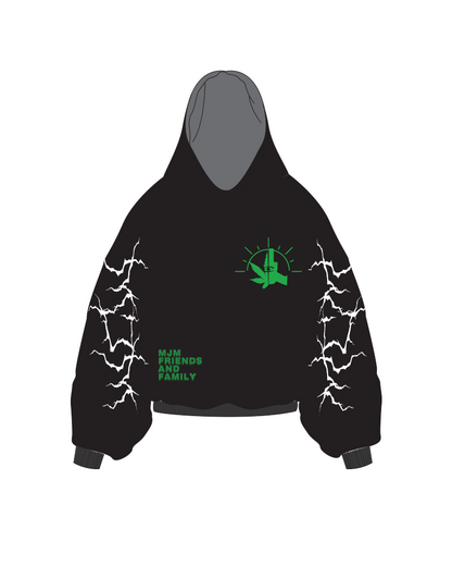 MJM F&F OVERSIZED REFLECTIVE HOODIE